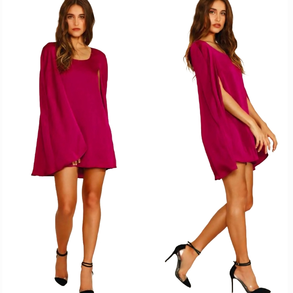 Lovers + Friends Berry Cape Dress